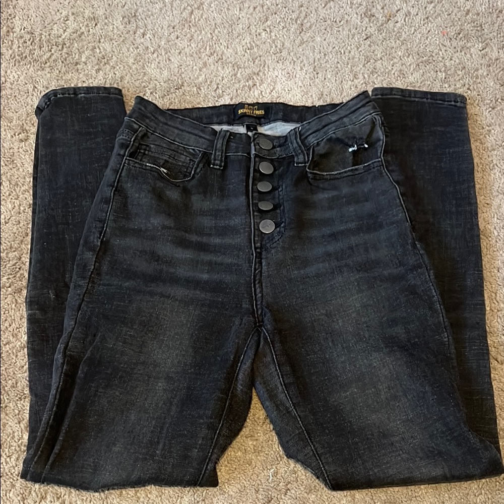 Skinny Fries Denim Black Jeans